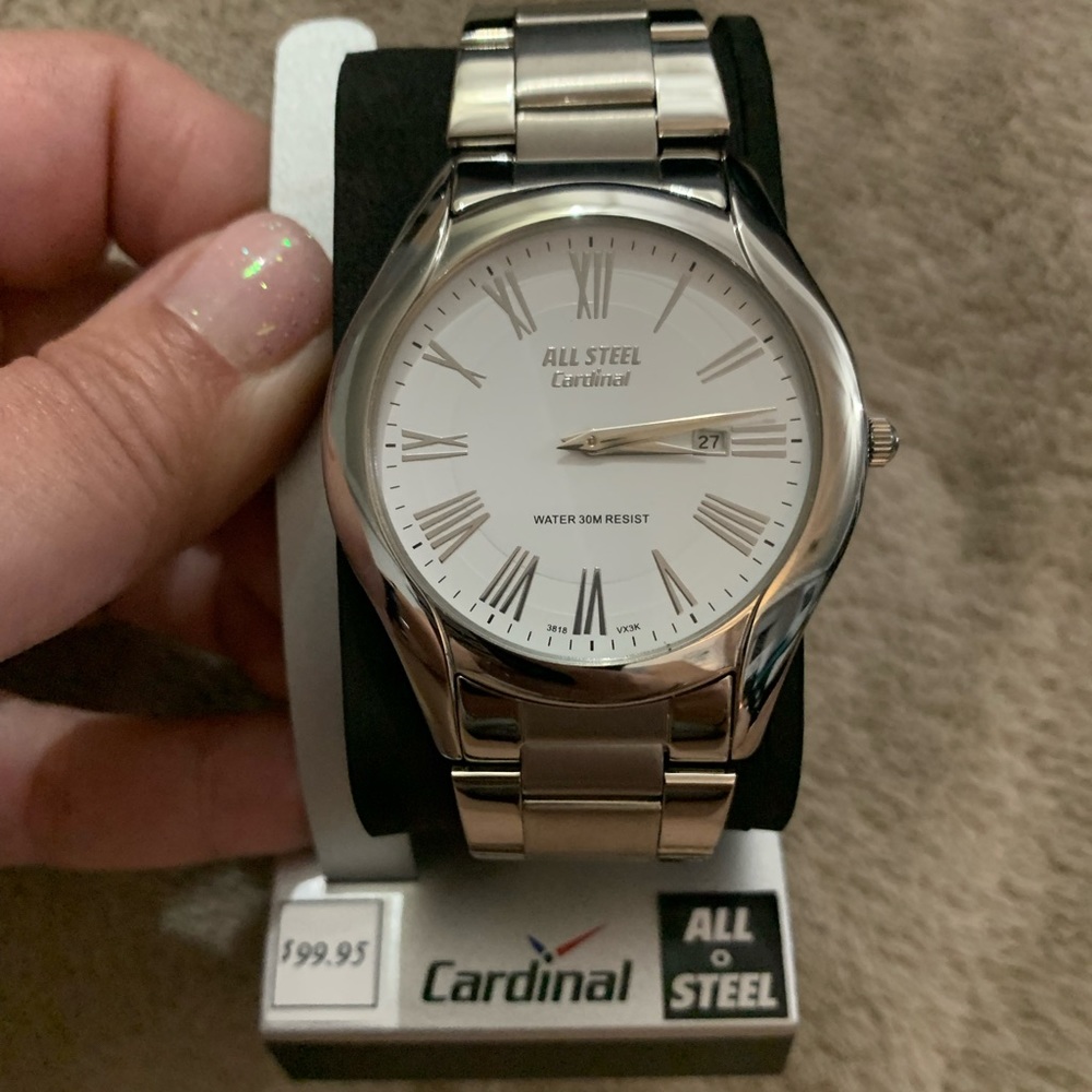 Authentic Cardinal Watch - White, Large Face